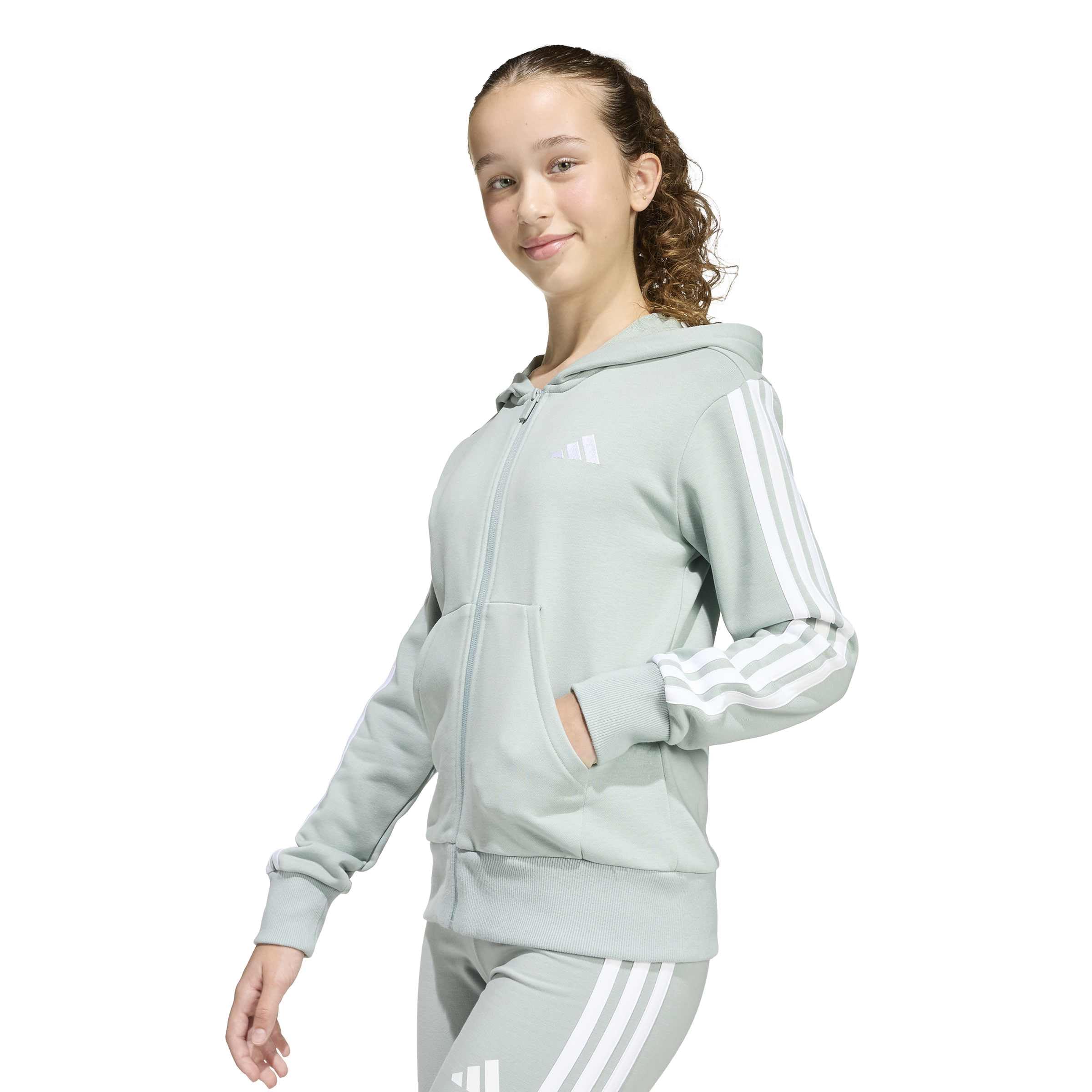 Adidas Essentials Chaqueta Deportiva con Capucha y Cremallera