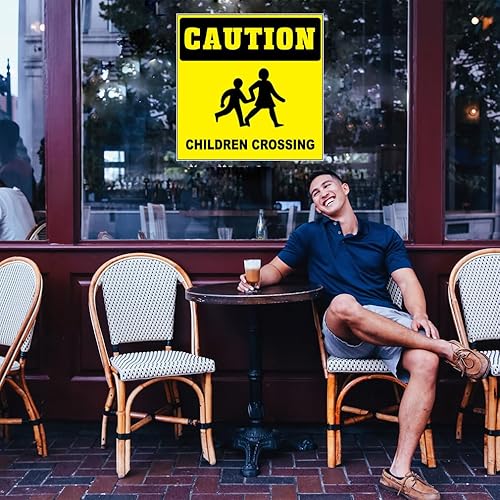 Miniatura 4 de Calcomanías personalizadas para camiones de comida con precaución para niños que cruzan restaurantes y concesiones de alimentos, letrero de