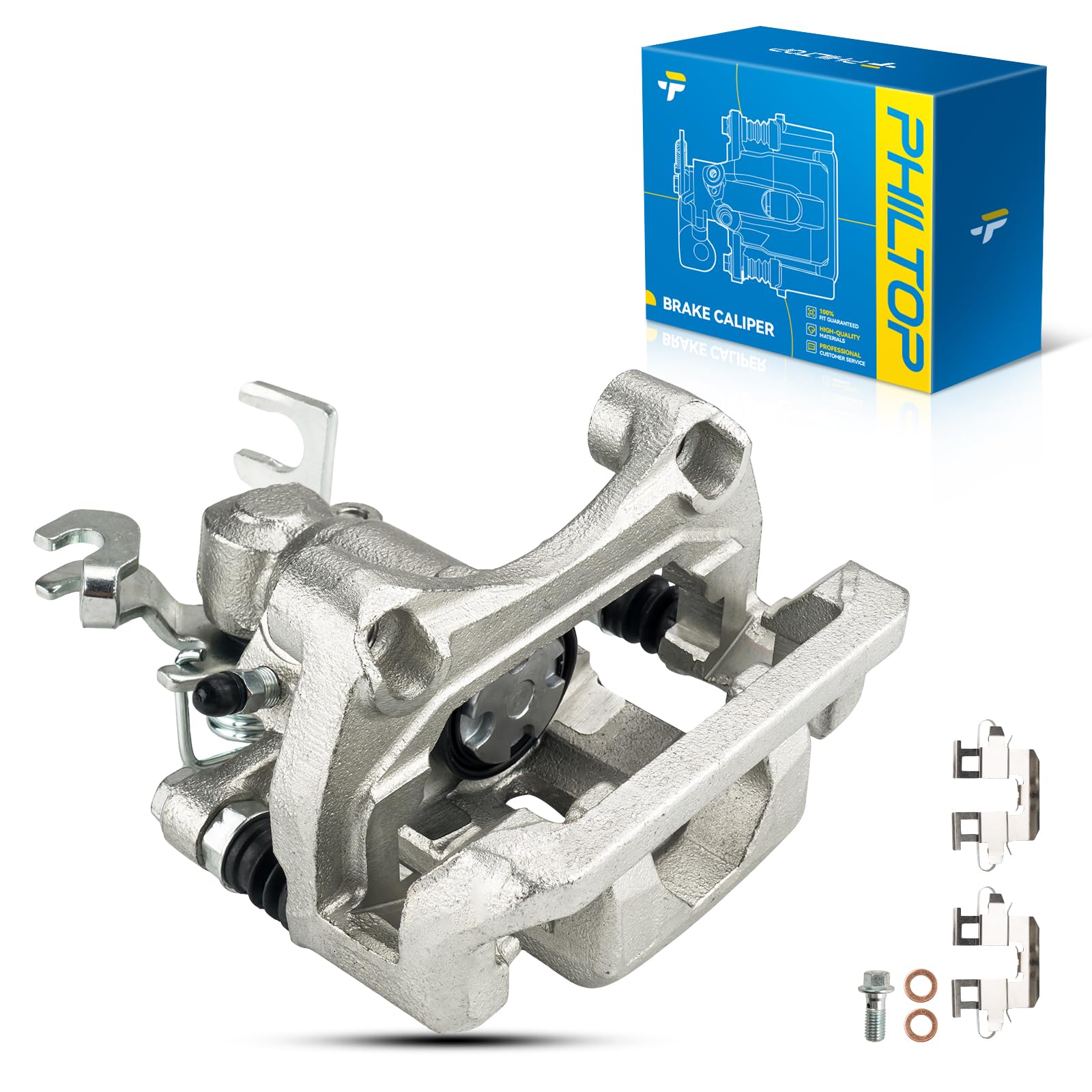 PHILTOP Rear Left Brake Caliper w/o Pads Compatible with 2006-2012 Fusion