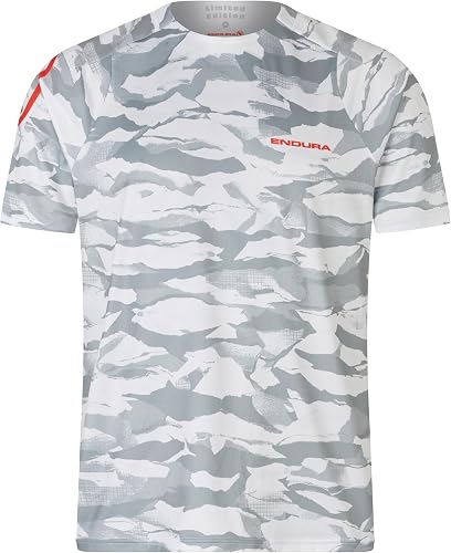 Endura Mens SingleTrack Short Sleeve Cycling Core Tee Haar Grey, XX-Large