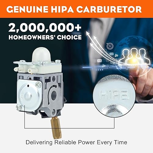 Miniatura 7 de HIPA carburador con combustible kit de mantenimiento con bujía para ECHO GT200 GT201i HC150 HC151 PE200 PE201 PPF210 PPF211 SRM210 y SRM211