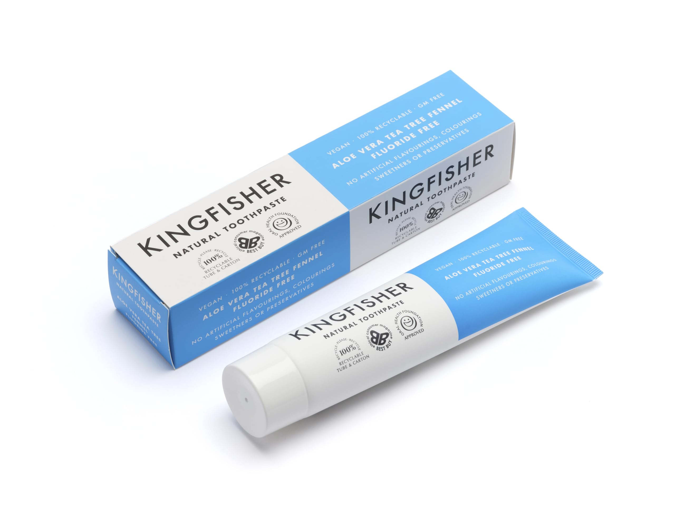 Kingfisher Fly Fishing - Aloe Vera Tea Tree & Fennel - Fluoride Free - 100ml