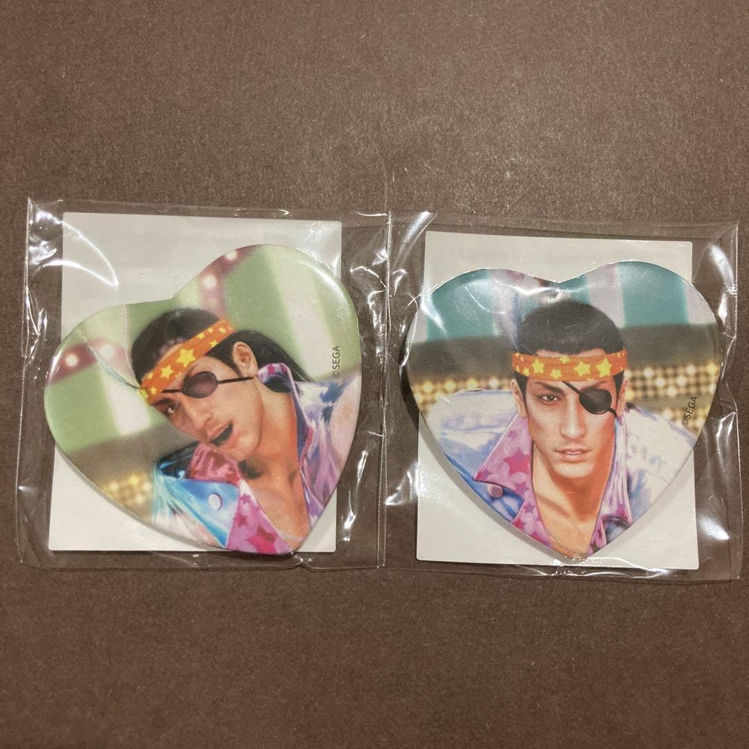 龍が如く　真島吾朗生誕くじ　缶バッジフルコンプ 龍が如く」，真島吾朗の誕生日を記念したセガ ラッキーくじ