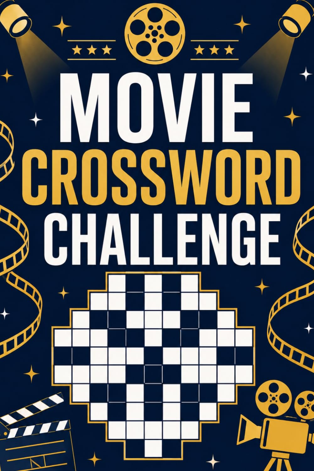 Movie Crossword Challenge: A Fun Collection of Movie-Inspired Crossword Puzzles for Film Lovers