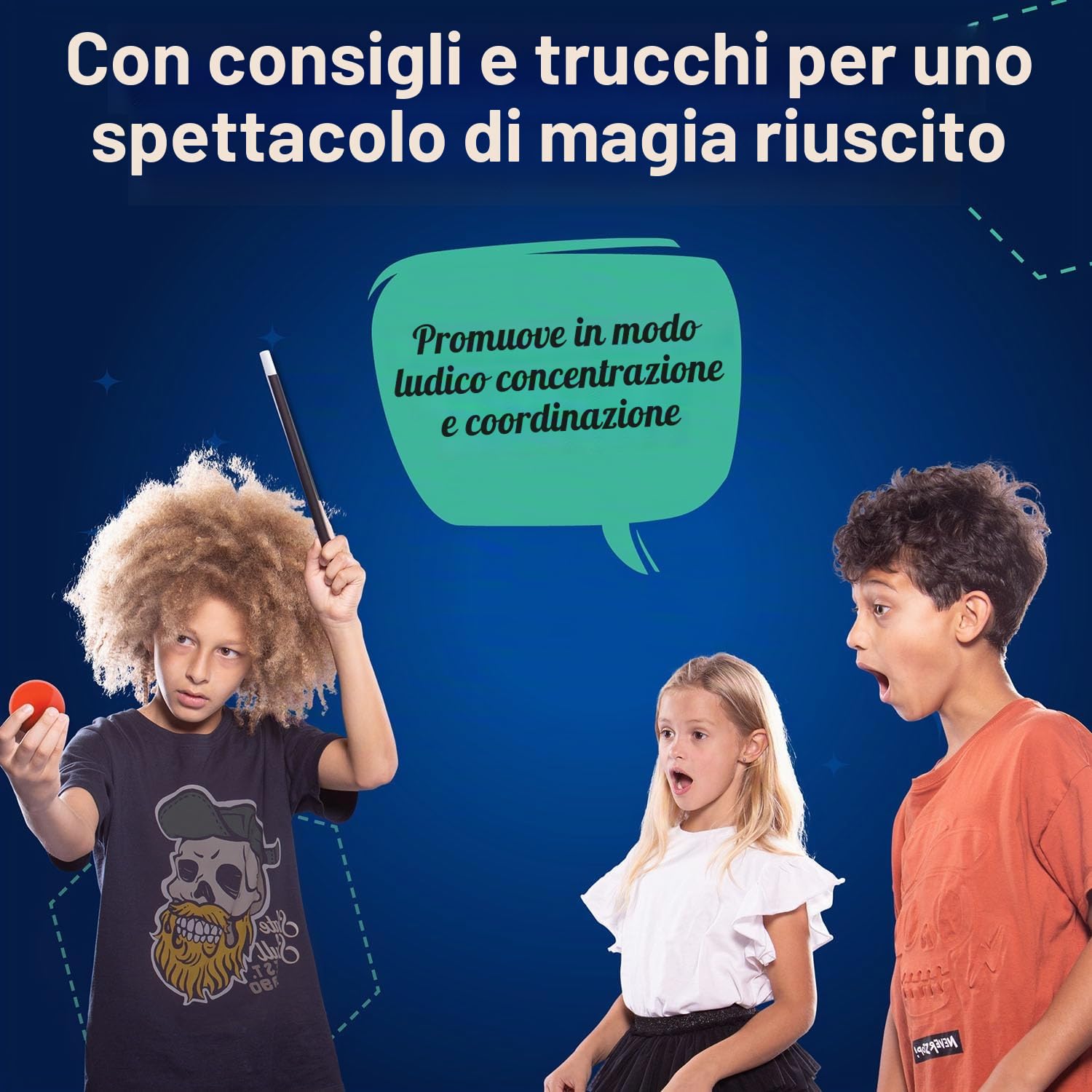 Kosmos 694319 Magic La Scuola di magia - Edizione Gold, 75 Trucchi magici e illusioni, 18 Accessori magici, Kit di magia dagli 8 Anni in su (Istruzioni in Italiano, Tedesco, Francese)