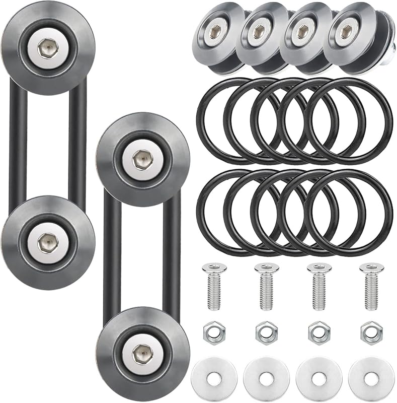 Kit de Presilhas de Liberação Rápida para Para-choque Mellbree Titanium – 4 Abas