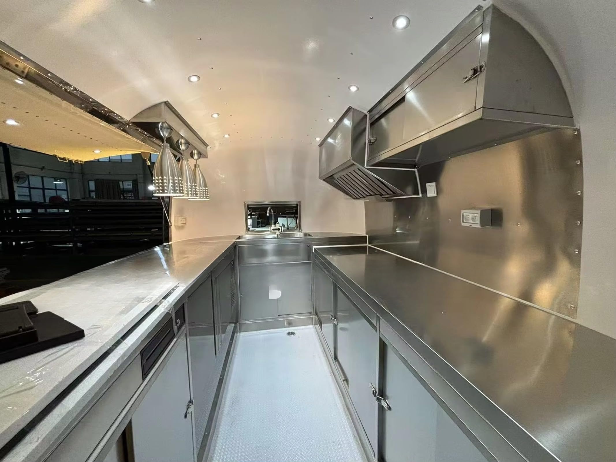 Remolque de alimentos móvil, cocina comercial totalmente equipada para venta callejera, diseño personalizable para camiones de comida, remolques de café y soportes para tacos