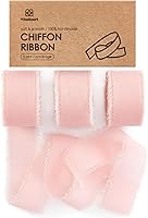 Vista 17 de Vitalizart Juego de Cintas de Seda de Gasa de Colores Mixtos de 1 pulgada x 75 yardas, 5 yardas x 15 rollos de tela con flecos para invitaciones