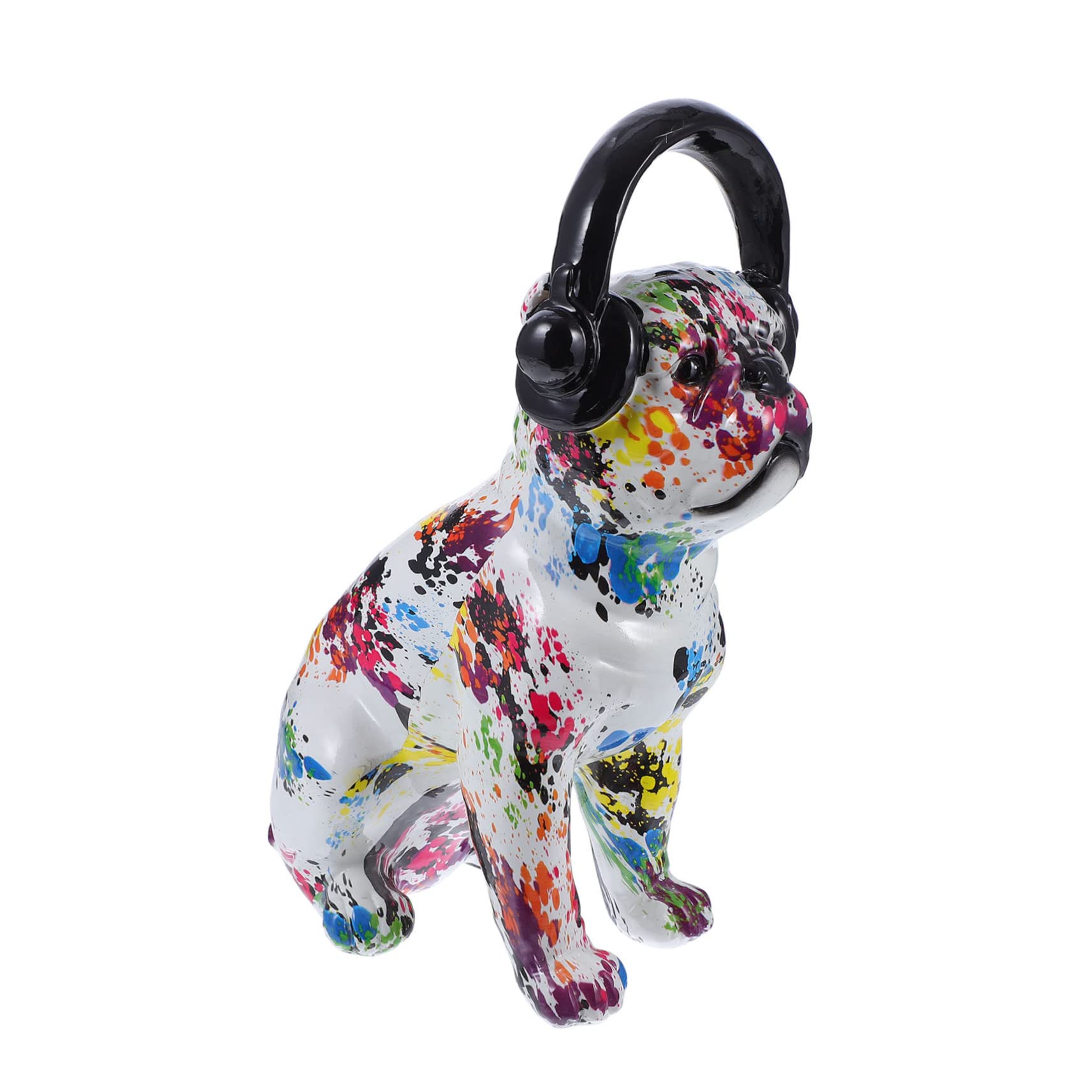 Statue en résine de bouledogue graffiti idée cadeau originale pour amateurs d'art