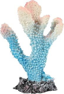 Decorações de Aquário Decoração Artificial de Recife de Corais Tanque de Peixes Decorações de Coral Decoração de Tanque de Peixe (Azul)