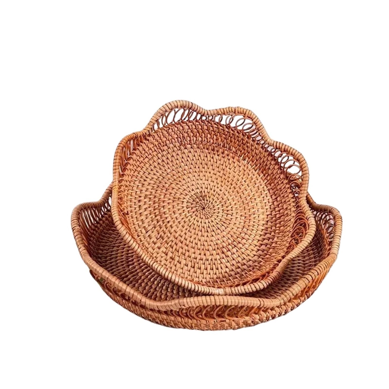 Cestini Portaoggetti In Vimini Intrecciato Cestini portaoggetti in rattan