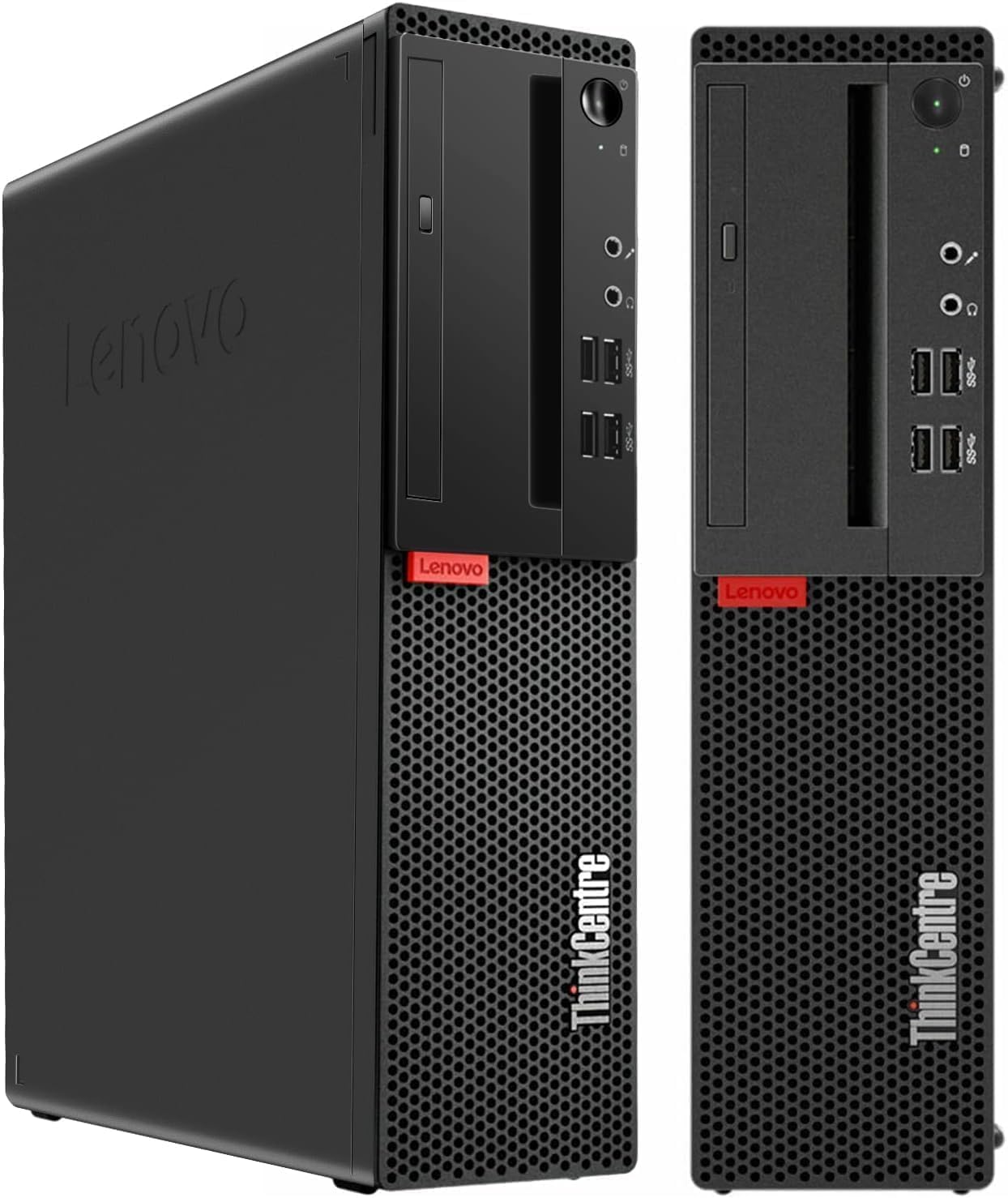 Lenovo ThinkCentre M710s SFF Ordinateur de Bureau, Intel Core i3-6100, 8 Go de RAM, SSD de 256 Go, WiFi, Bluetooth, Clavier QWERTY américain, Windows 11 Pro (reconditionné)