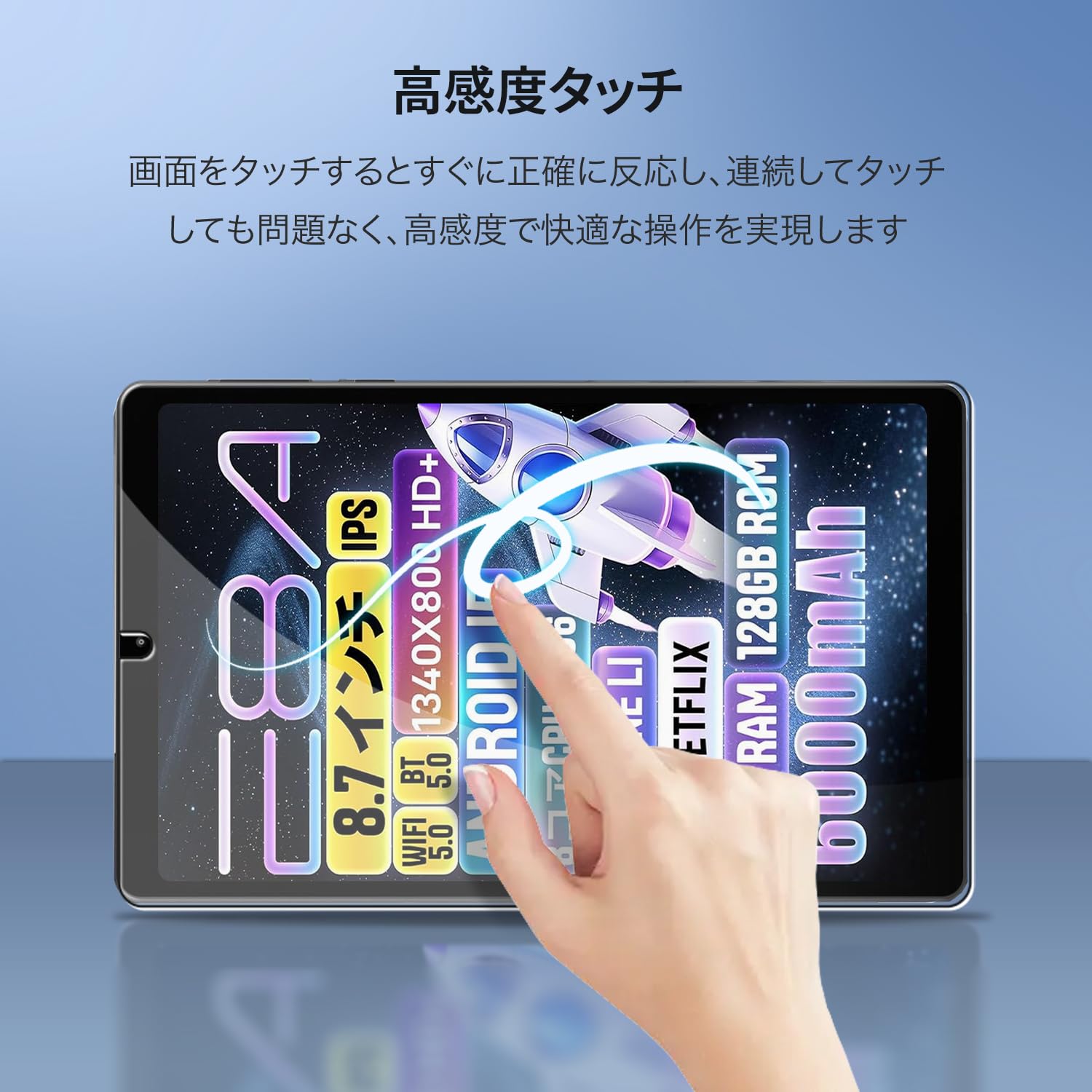 Amazon.co.jp: 【2枚セット】For Zuleisy E8A 8.7インチ 用 フィルム