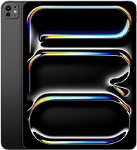Apple|iPad Pro de 13", chip M4 para Apple Intelligence, pantalla Ultra RetinaXDR con nanotextura, cámara frontal/trasera de 12MP, escáner LiDAR, Wi-Fi 6E, FaceID, 2TB, para red 5G, negro espacial