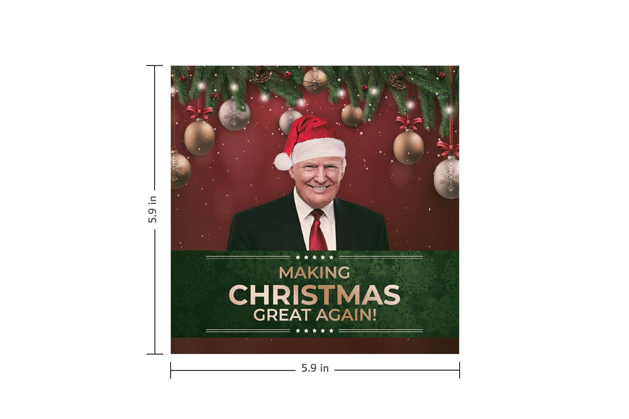 Donald Trump Weihnachtskarte Lustig Make America Great Again