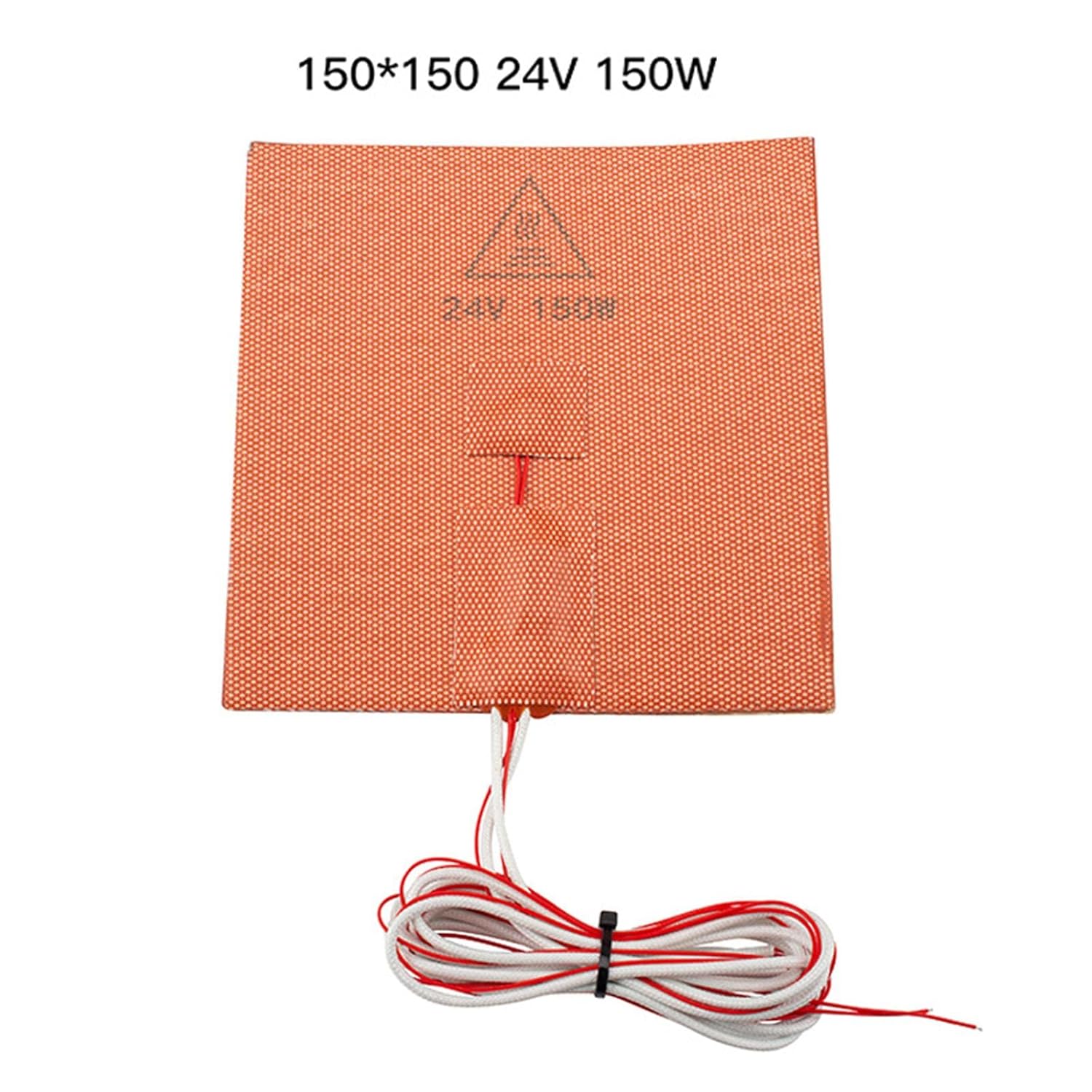 review Silicone Heater Pad, for, 24V/150W Heated Bed DIY Parts, 150x150mm, 3D Printer Tools Printer Heater Mat Heating