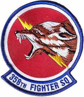 358th Fighter Squadron Patch - With Hook and Loop, 4