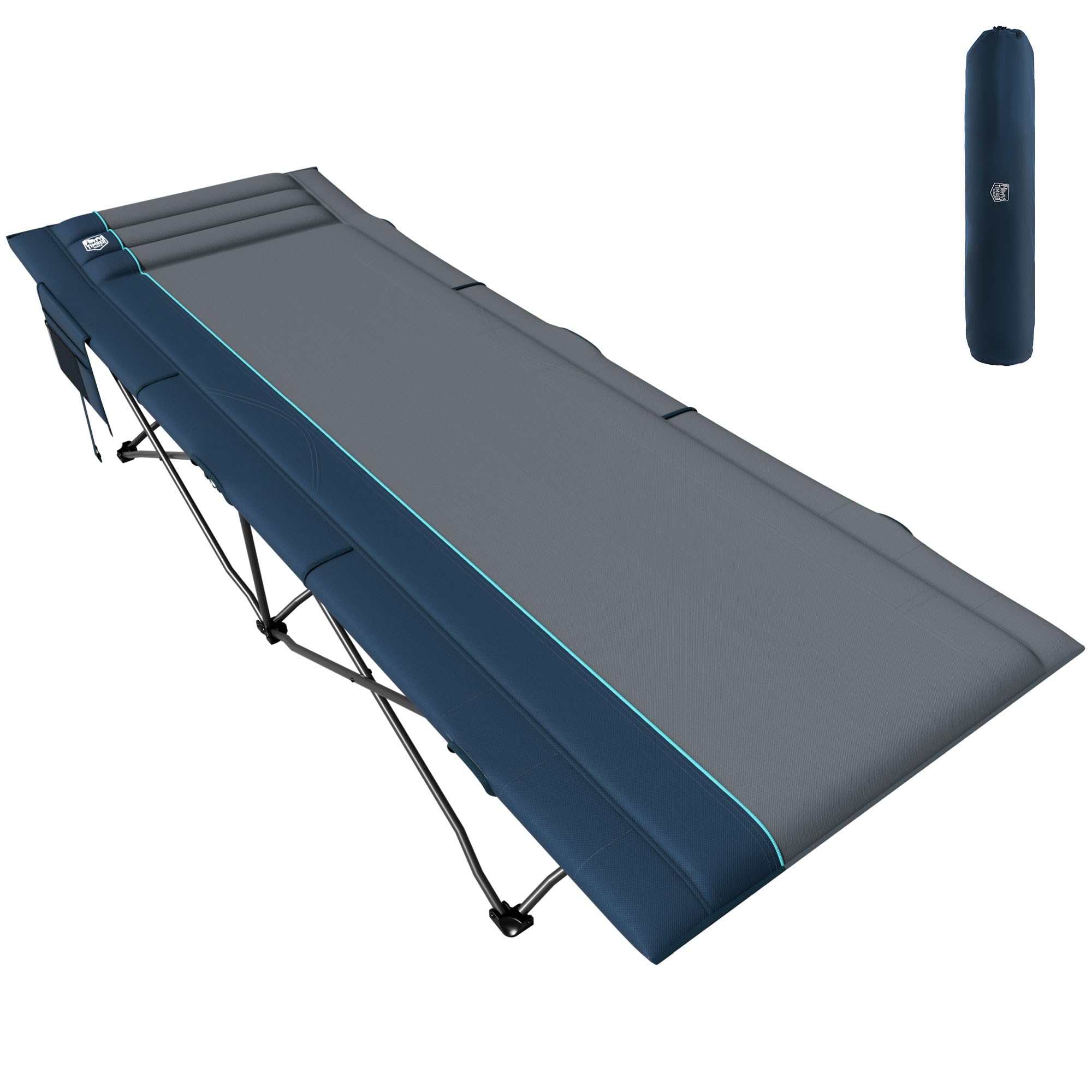 timber ridge extra wide heavy duty camping cot for adult, easy set up oversized sleeping cot with carry bag for camping, travel and outdoors, support up to 450lbs