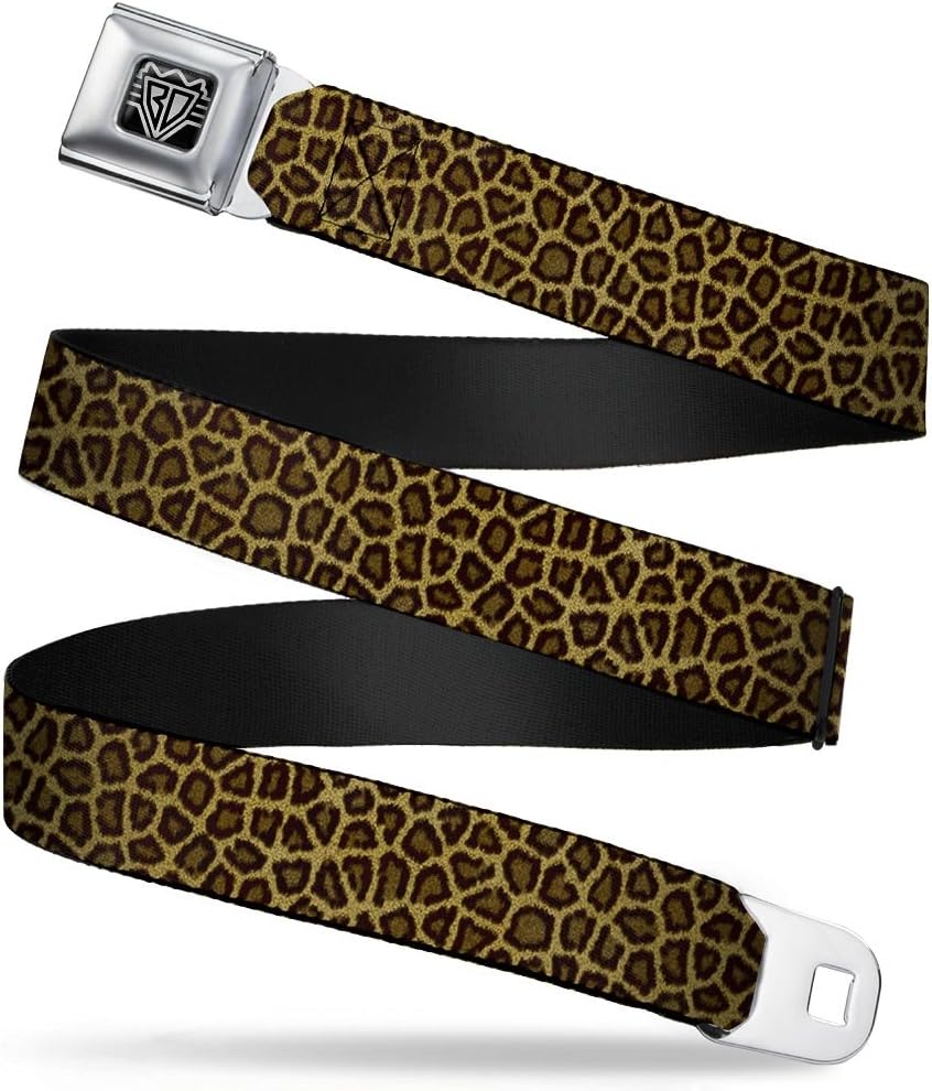 Buckle-Down Seatbelt Belt - Leopard Brown - 1.0" Wide - 20-36 Inches in Length