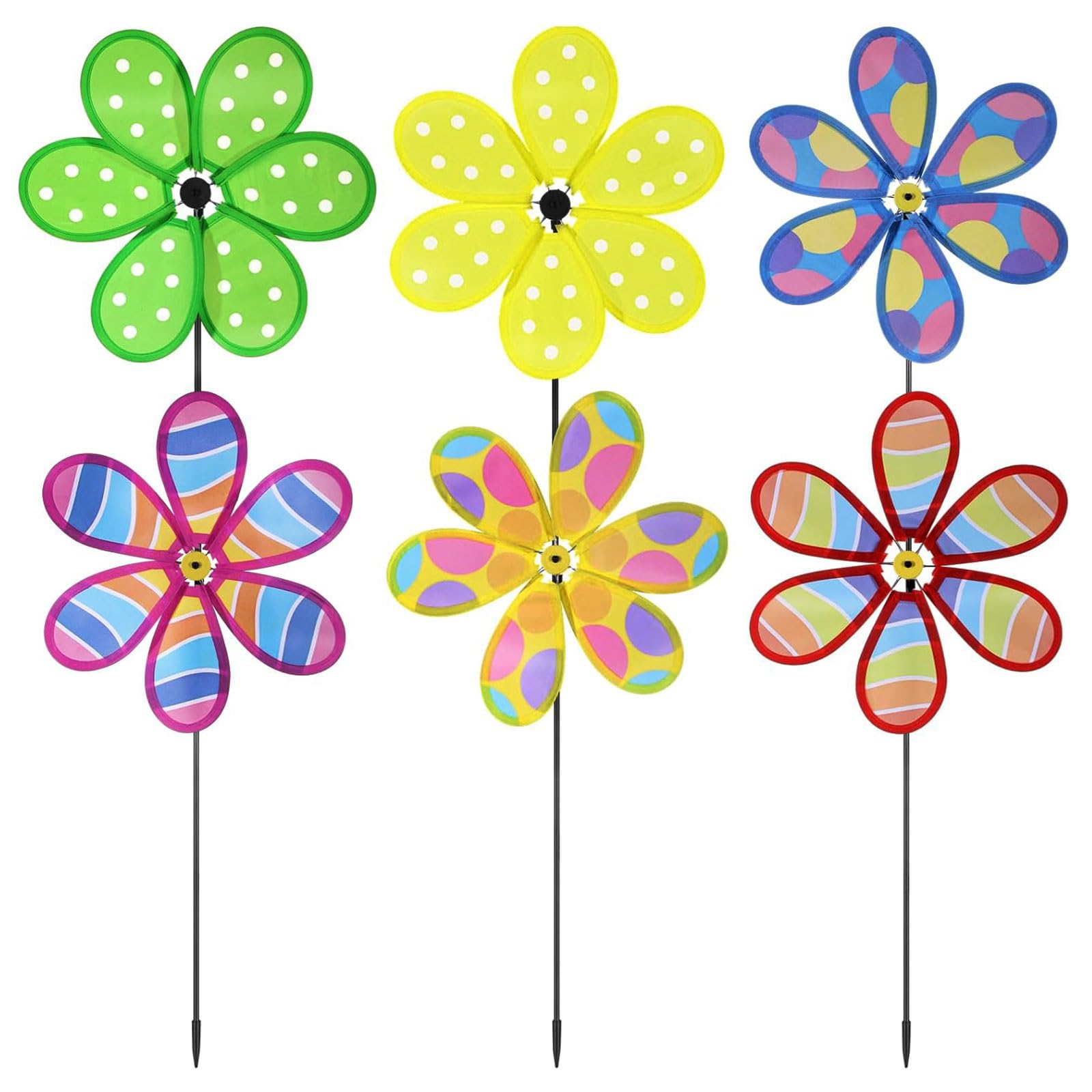 JoyibayWind Spinners Flower Lawn Pinwheels Windmill Party Pinwheel Wind Spinner for Patio Lawn & Garden