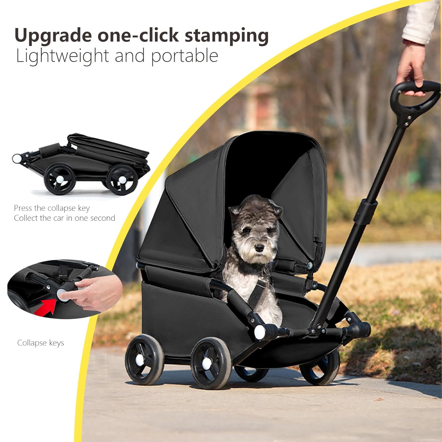 Ultimate Comfort on the Go: Review of the Water-Resistant Dog Stroller for Medium Pets