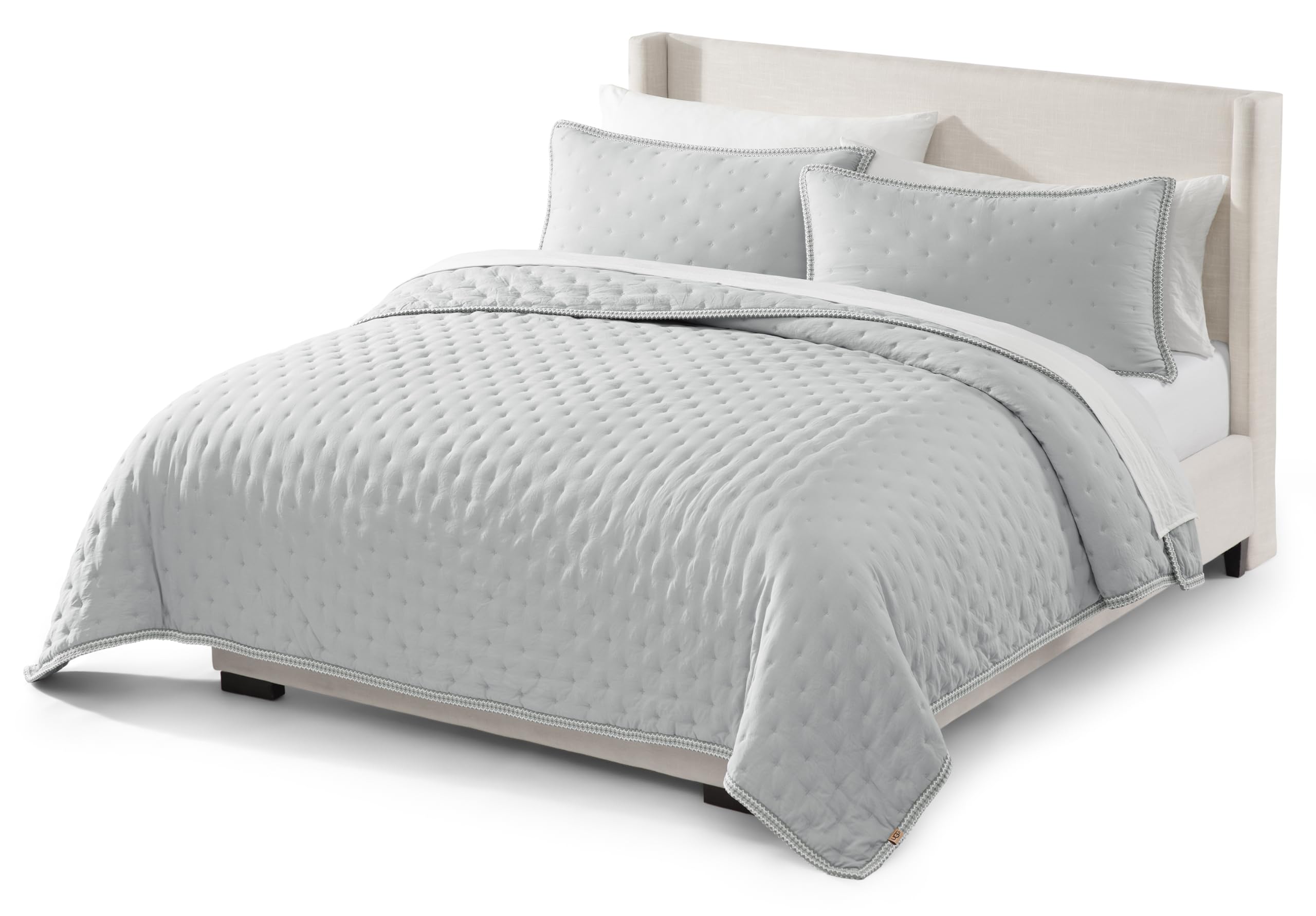 Amazon.com: UGG Devon Braid King Quilt Set, Ultra Soft, 3-Piece