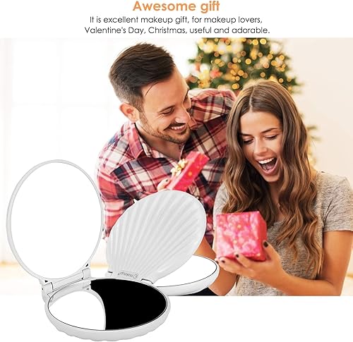 Miniatura 7 de Espejo compacto, espejo de maquillaje de viaje, mini espejo para bolso, bolso, espejo de bolsillo de aumento de 2 lados, espejo de bolsillo de