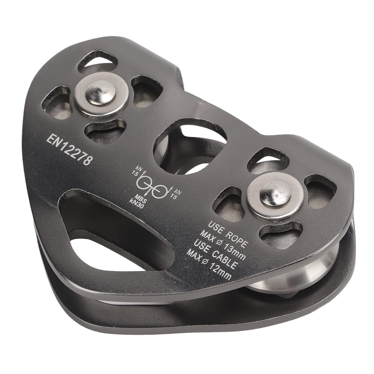 Double Trolley Pulley Zipline Swivel Pulley ZWA006 Zip Line Tandem Dual Trolley Kit Climbing Effective in Mountaineering