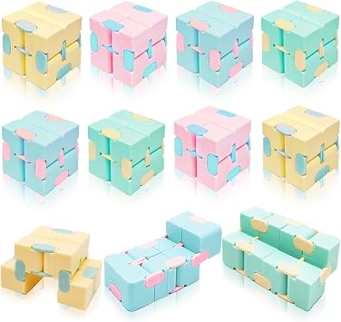 28 Pack Infinity Magic Toys for Kids, Hand Held Magic Sensory Stress Cube Toys- Anxiety Stress Relief Fidgeting Games for Teens Boys Girls Classroom Exchange Gifts Party Favors