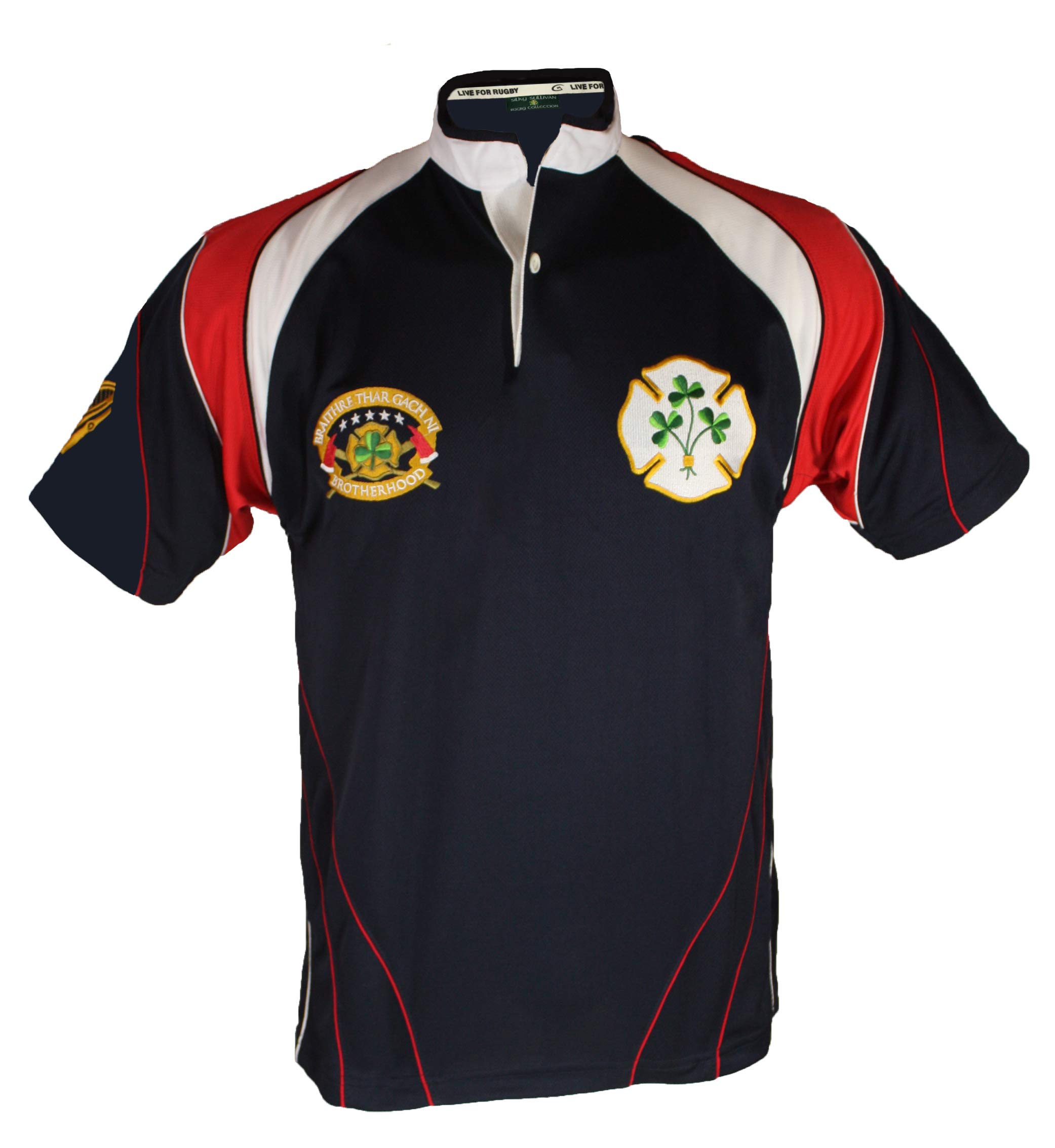 Silky Sullivan Rugby Collection Men's Irish American Firefighter Rugby Jersey