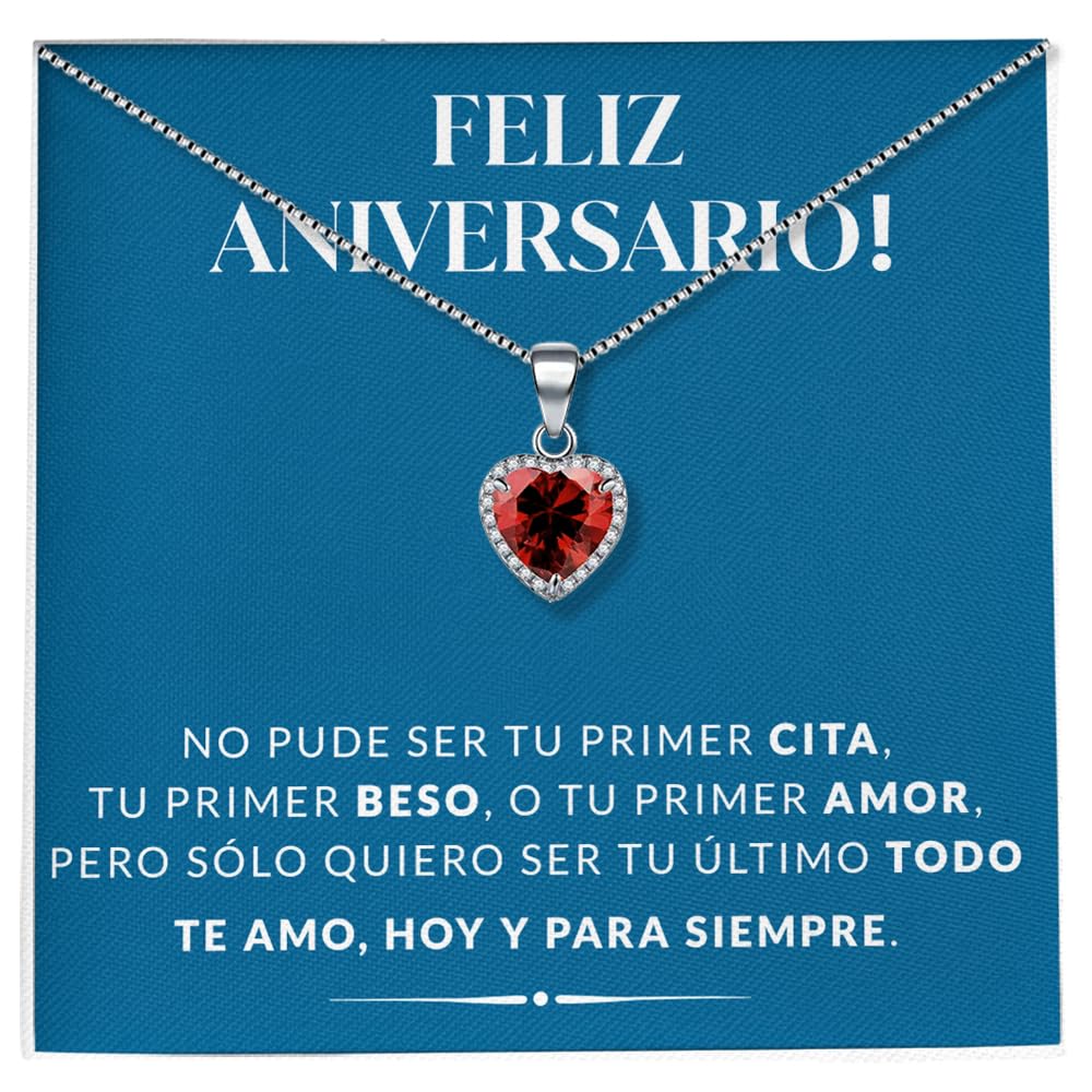 SOFIA FERRER Regalos Aniversario Pareja, Colgante Corazon, Regalo Personalizado Mujer, Collar Corazon Plata, Regalos Originales para Novia, Esposa, San Valentin, Navidad, Enamorados