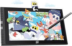 XP-PEN Drawing Tablet with Screen Artist 12 3rd, Portable Graphic Pen Display Tablet with X4 Stylus 16384 Pen Pressure, 99% sRGB Fully-Laminated Display Compatible with Windows, MAC, Chromebook