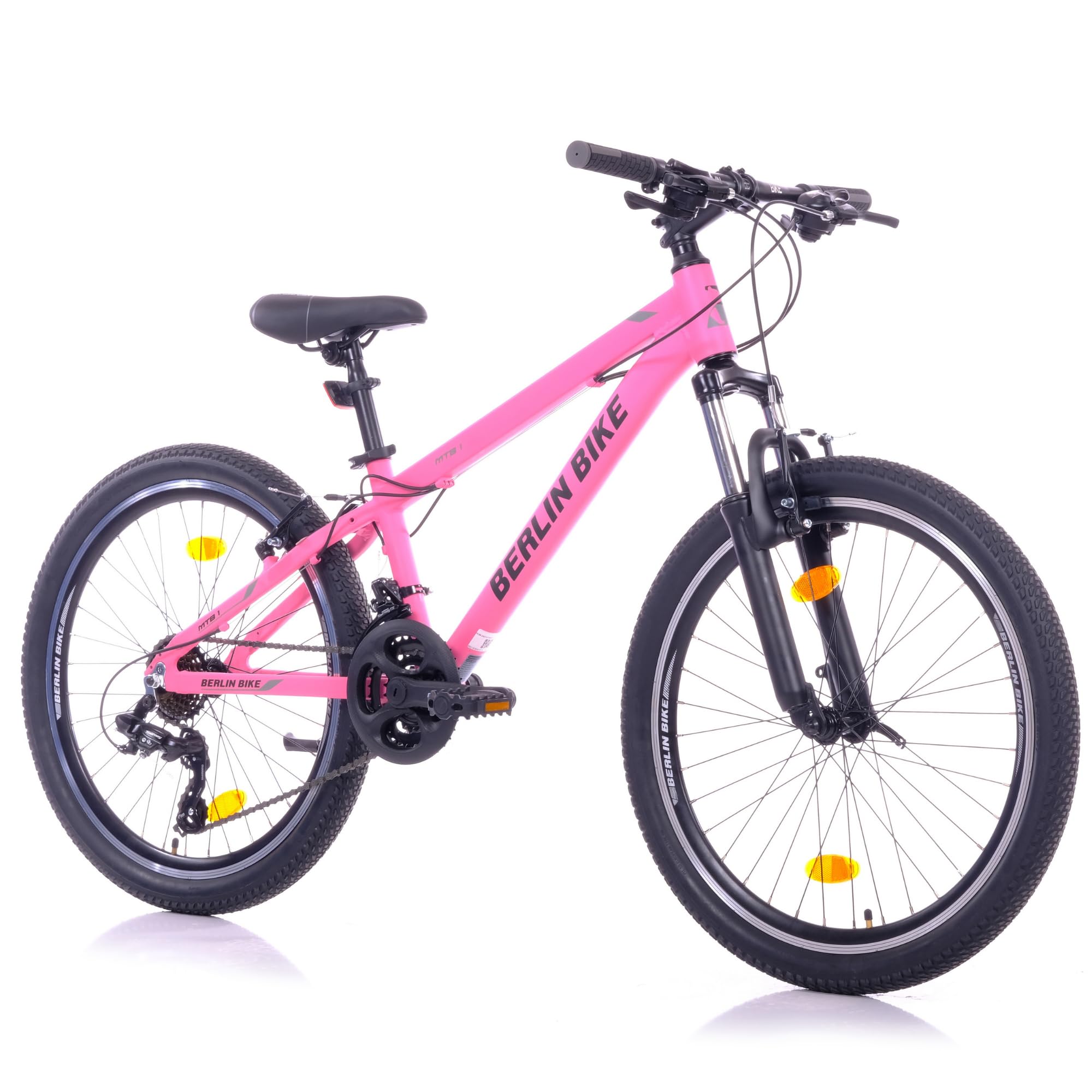 BERLIN BIKE Mountainbike 24 Zoll Mountainbike mit Aluminium-Rahmen -(wei)  (Rosa) : Amazon.de: Sport & Freizeit