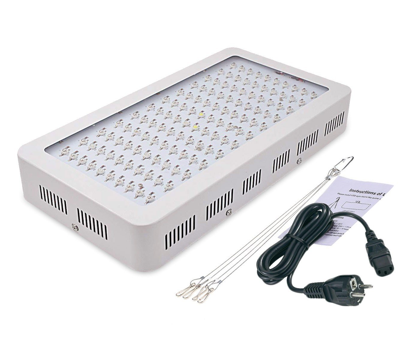 Lampada a LED 1500W Coltivazione Indoor 4373 per Serra 150 LED da 10 W e Gancio. Media Wave Store ®