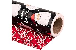 WRAPAHOLIC Reversible Christmas Wrapping Paper Mini Roll