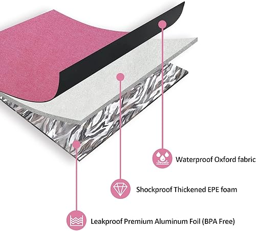 Miniatura 3 de FITHOME Bolsa de almuerzo aislada para mujeres y hombres reutilizable a prueba de fugas térmica para bolsas de almuerzo aptas para bolsas de hielo