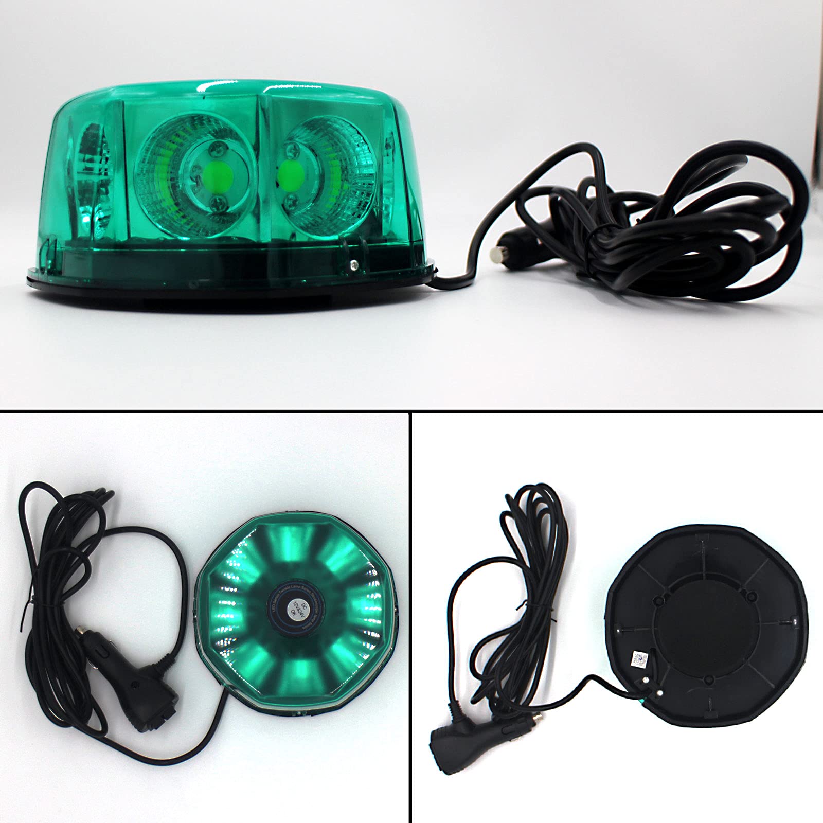 Amazon.co.jp: 道路運送車両用 緑色灯 12V 24V LED回転灯 COB