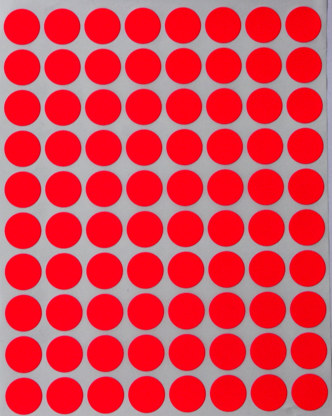 Étiquettes Autocollantes Roses Fluos Rondes 1.5 Pouce - Lot De 500 En Boîte - Neuf