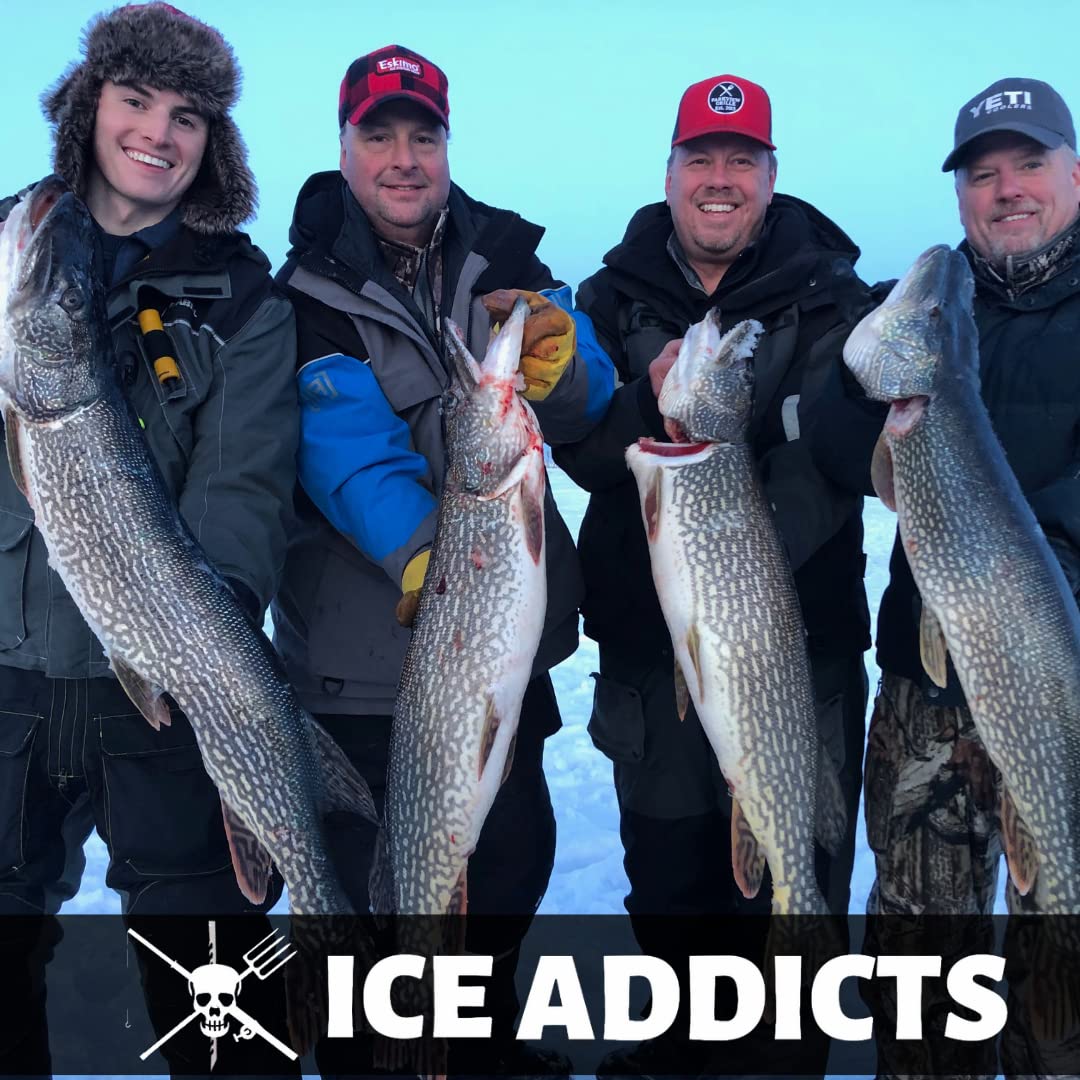 Ice Addicts 84” Galvanized Steel Ice Saw for Spearing/Ice Fishing
