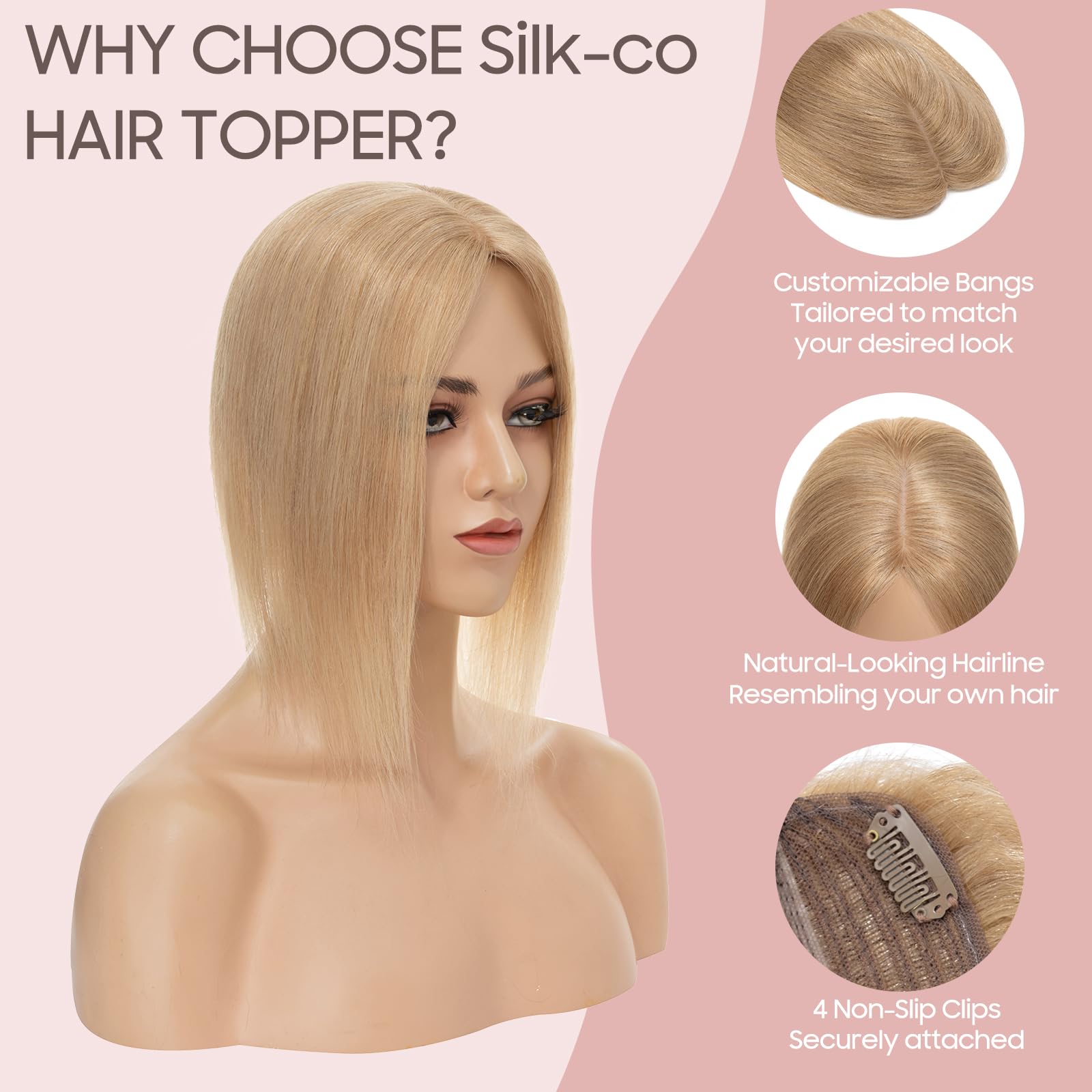 Parrucca Mezza Clip-in WIG ME UP Riccioli Neri 40 Cm | Extension Voluminose Capelli Sintetici