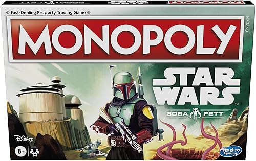 Miniatura 1 de Hasbro Gaming Monopoly: Star Wars Boba Fett Edition - Juego de mesa para niños a partir de 8 años, inspirado en las películas de Star Wars y la