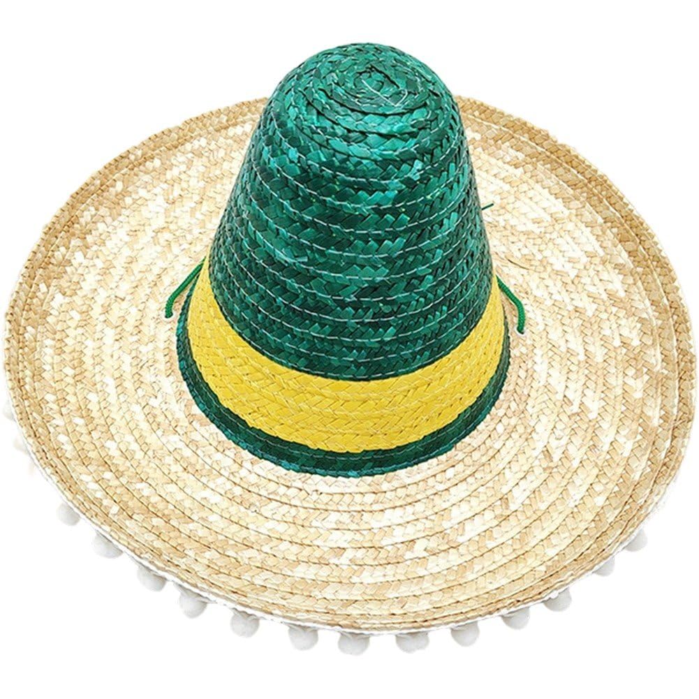 Sslvya Mexican Sombrero Hats Cinco De Mayo Sombrero Party Hats Halloween Mexican Fiesta Party Headwear for Women Men