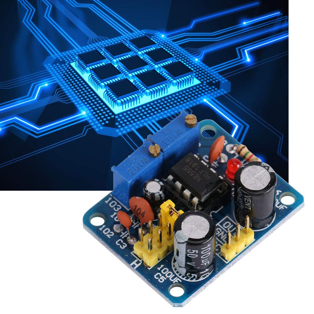 Jeanoko Module NE555 Générateur De Fréquence Impulsions Onde Carrée Réglable Avec LED