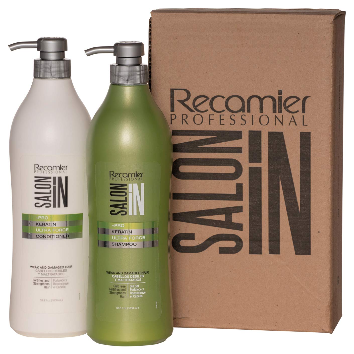RECAMIER Keratin Shampoo Argan Oil Conditioner Damage