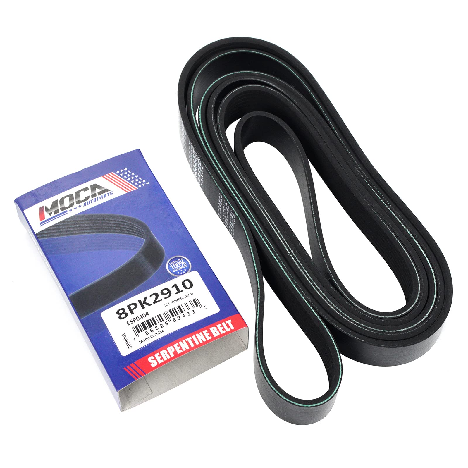 MAXWIN 8PK2910 Serpentine Belt fit 2005-2006 for Chrysler Crossfire 3.2L, 2002-2004 for Mercedes-Benz SLK32 AMG 3.2L, 2002-2004 for Mercedes-Benz C32