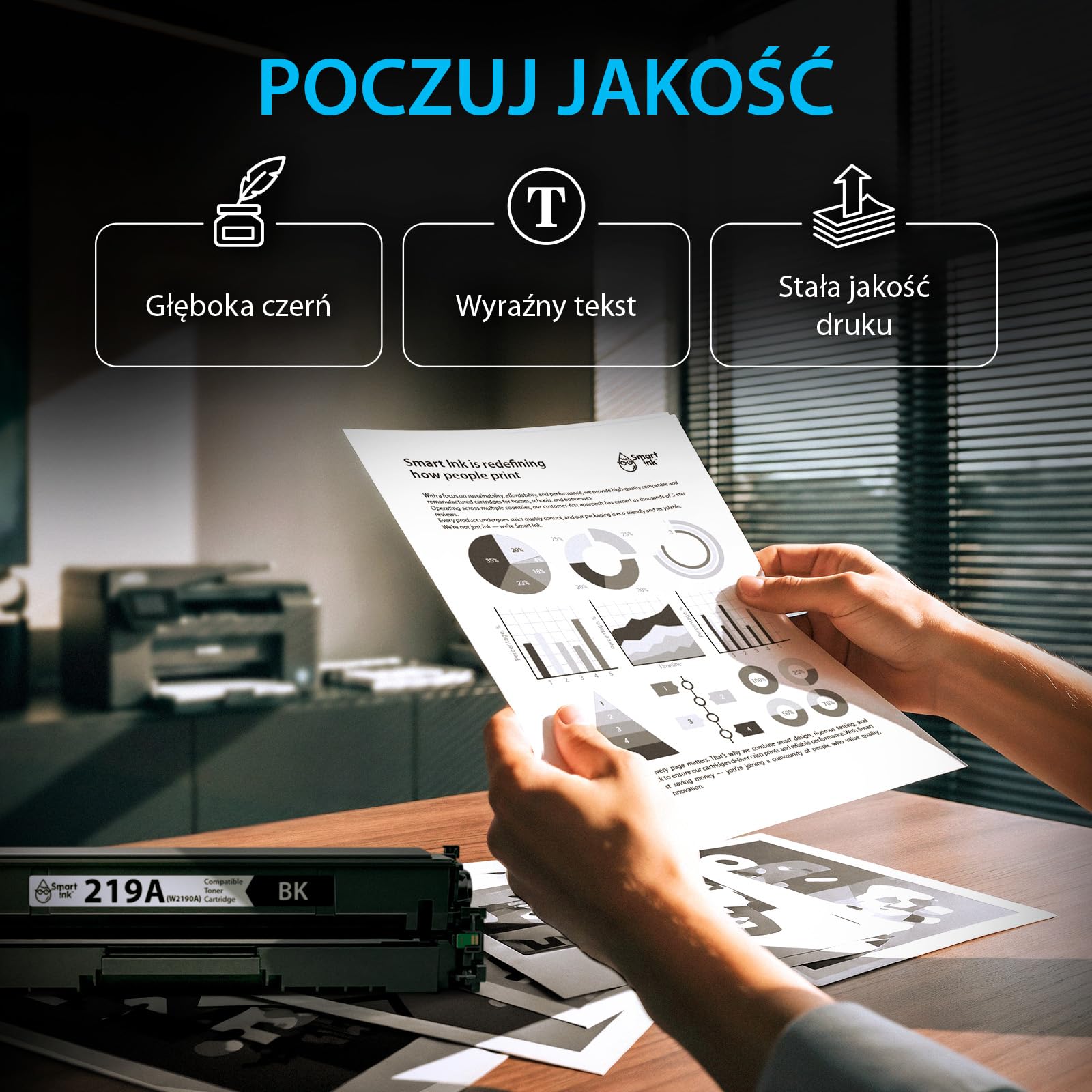 Smart Ink Kompatybilny toner 219A z chipem (2 czarny) do HP 219A HP 219X jako zamiennik do HP Color LaserJet Pro MFP 3302fdwg Toner MFP 3302fdw 3302fdn 3202dn 3202dw 3302sdwg 3202dng