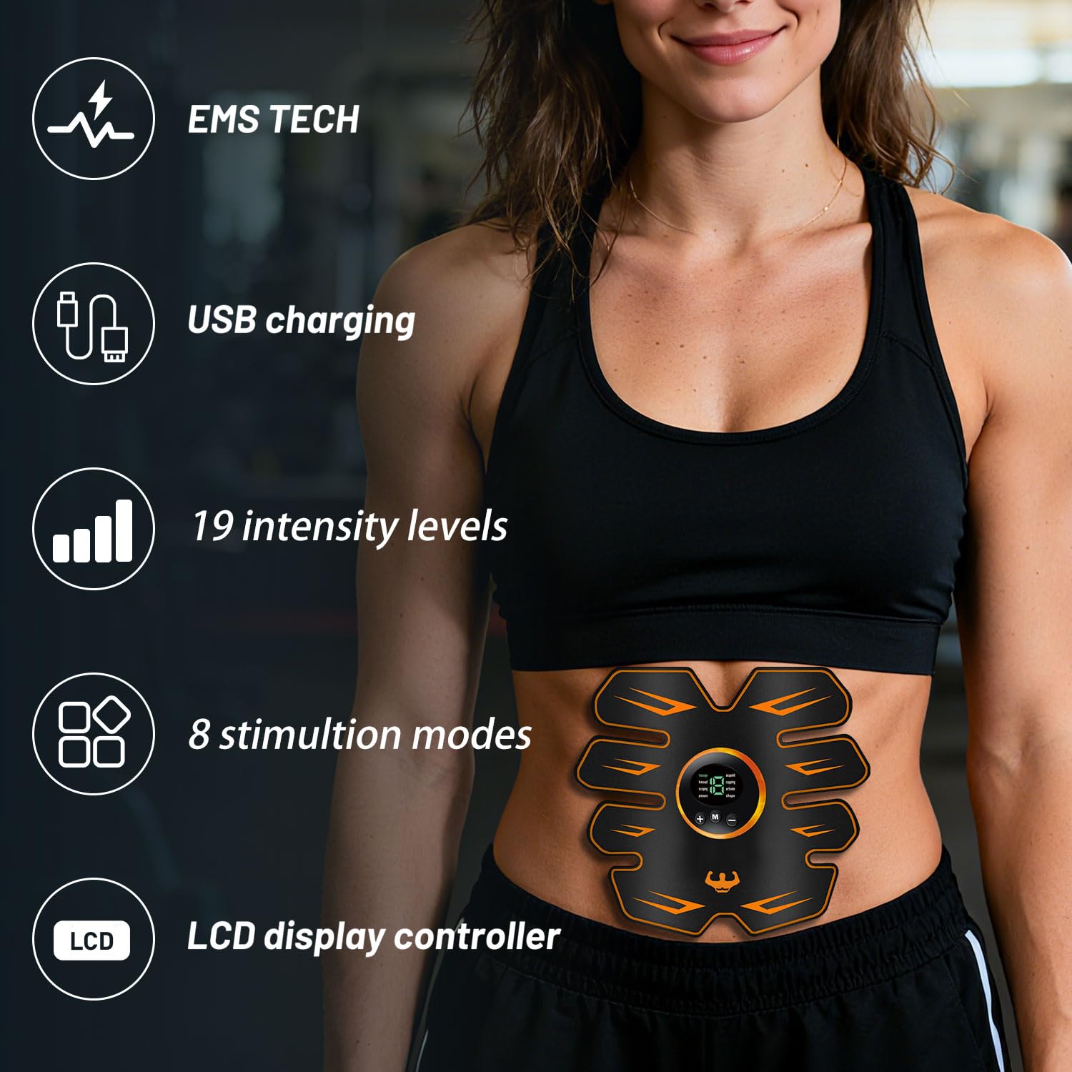 Outdoor und Indoor Wasserfest EMS Trainingsgerät LCD Bildschirm muskelstimulator,EMS Bauchmuskeltrainer