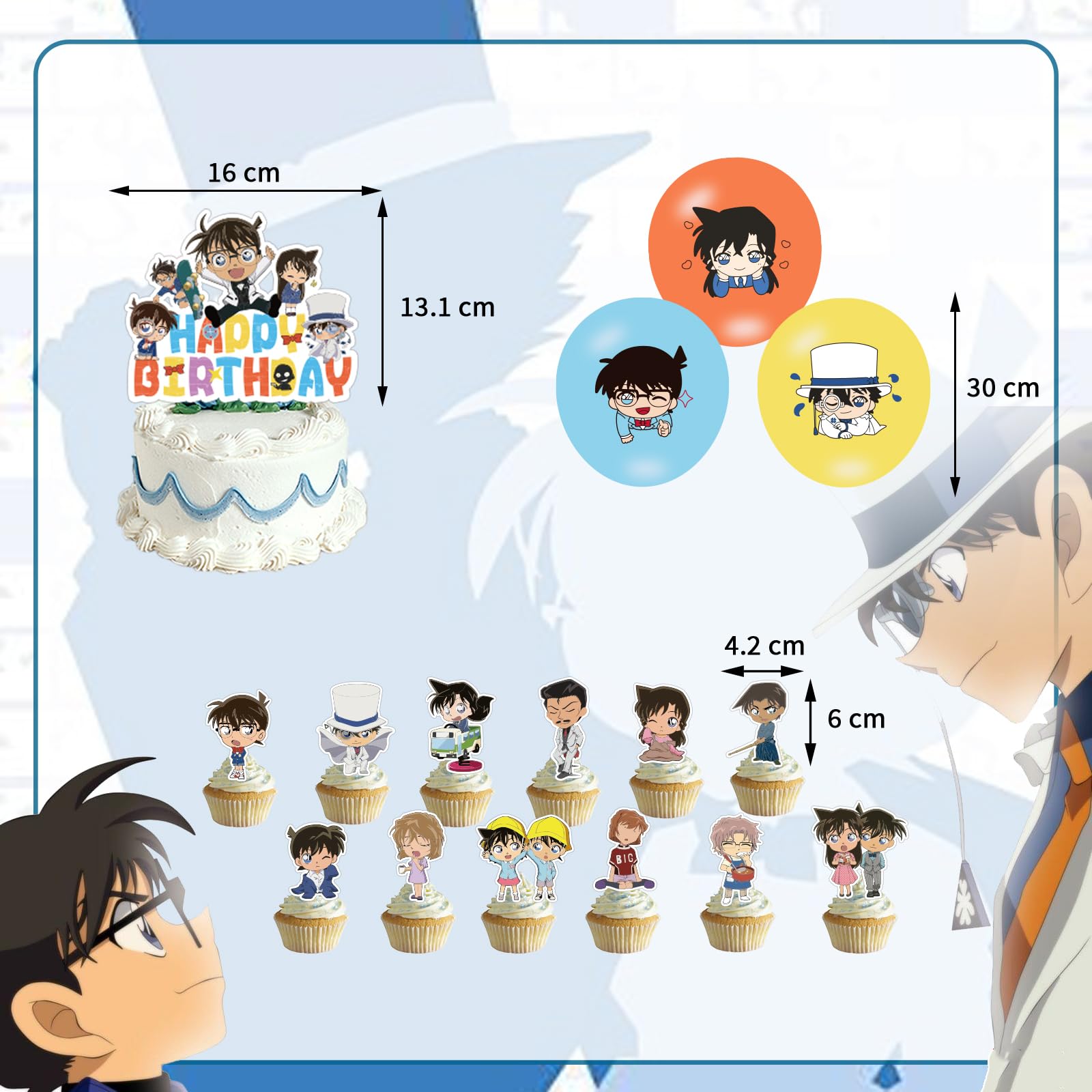 kaan様✩⋆確認専用ページ バースデーガーランド Amazon.co.jp: aAddBanCha コナン誕生日飾り付け 誕生日 風船