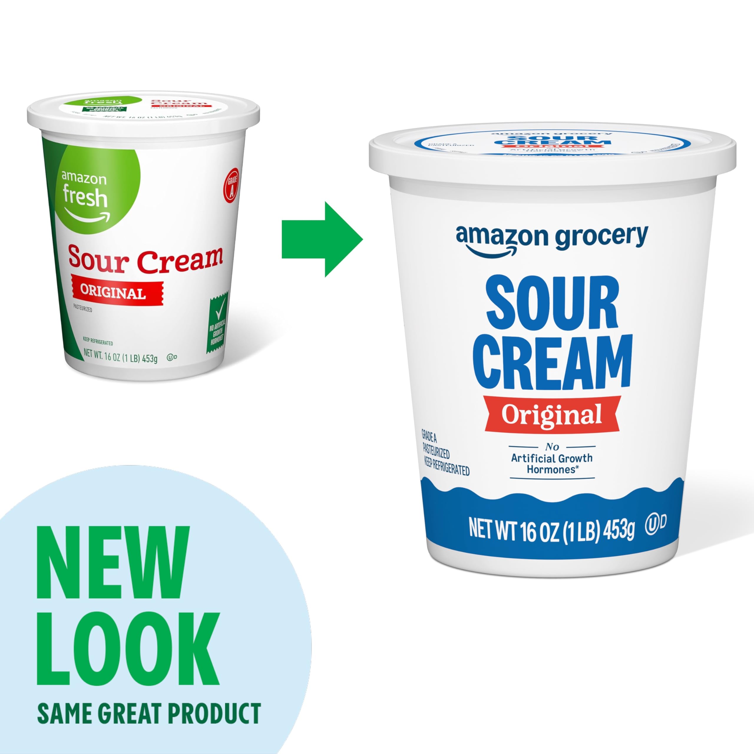 Amazon Grocery Original Sour Cream 16 Oz Previously Amazon Fresh Packaging May Vary — view 2