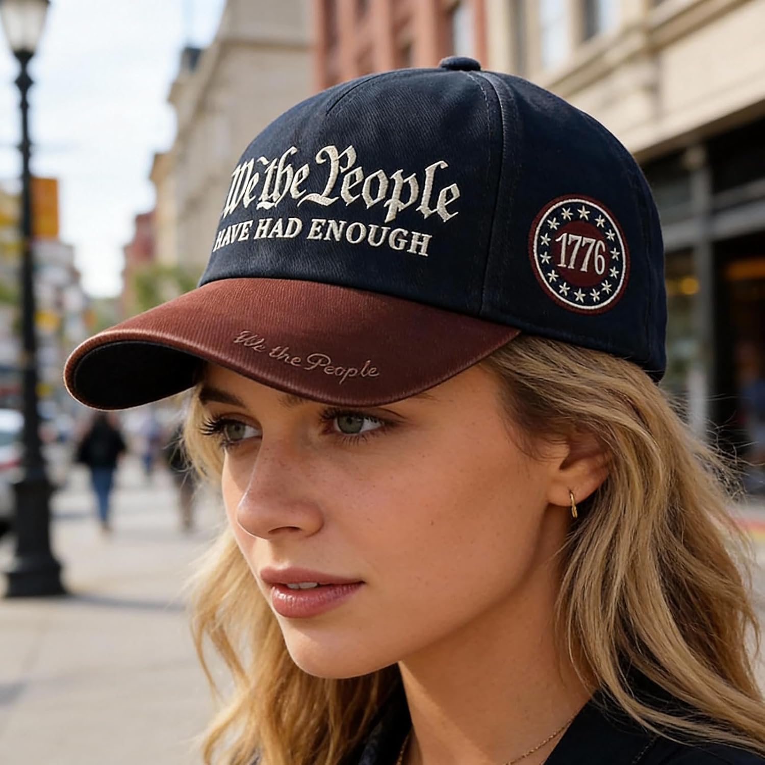 Orgonite We The People Hat, We The People Have Had Enough Hat Baseball Cap Adjustable Patriotic Embroidered Cap for Men Women - Image 3